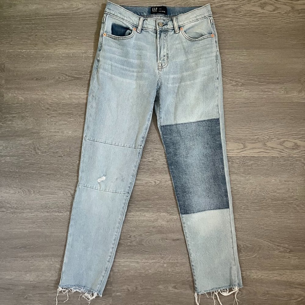 GAP Womens Patchwork Jeans